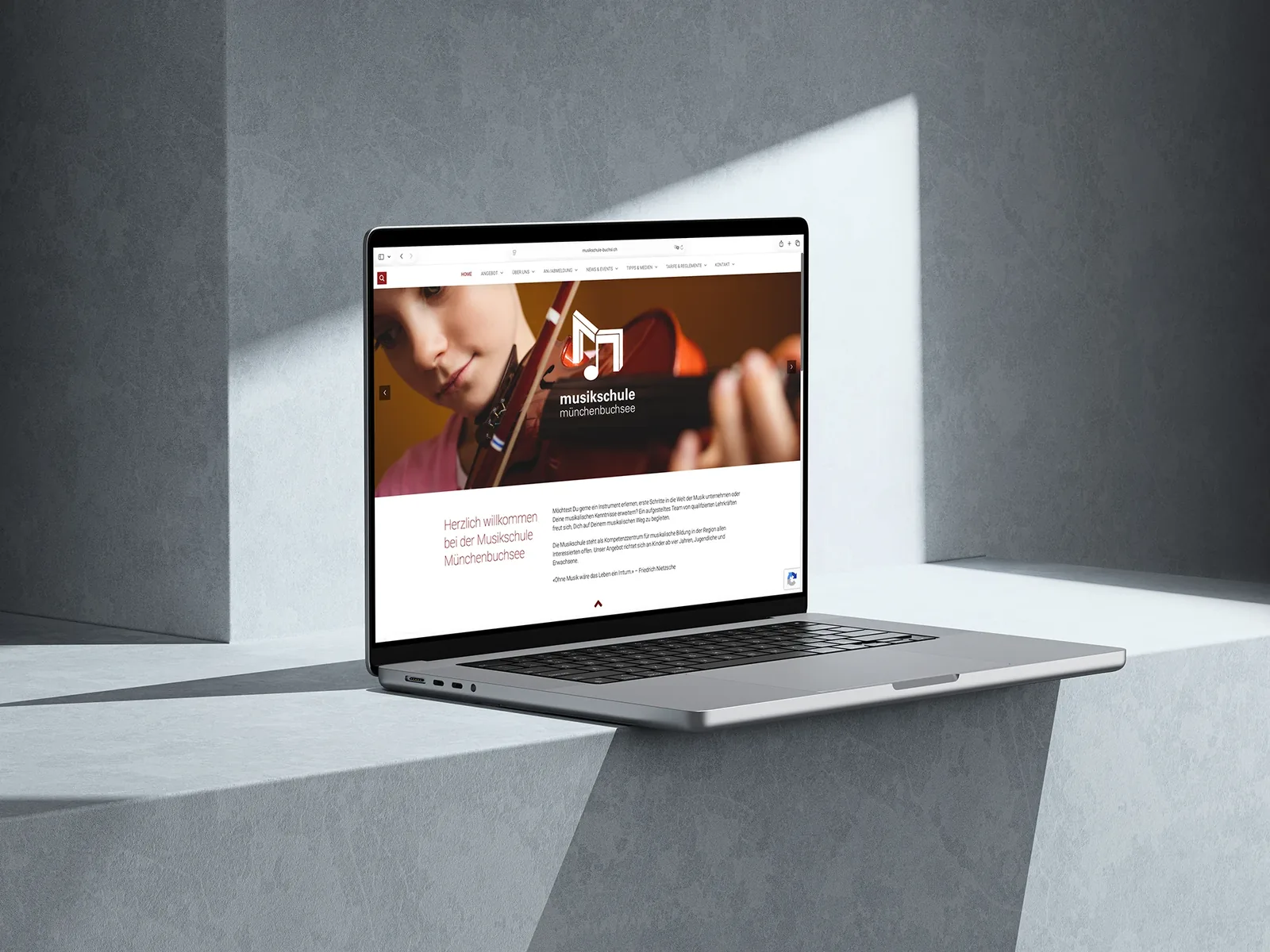 Webdesign Musikschule GABRIEL DESIGN